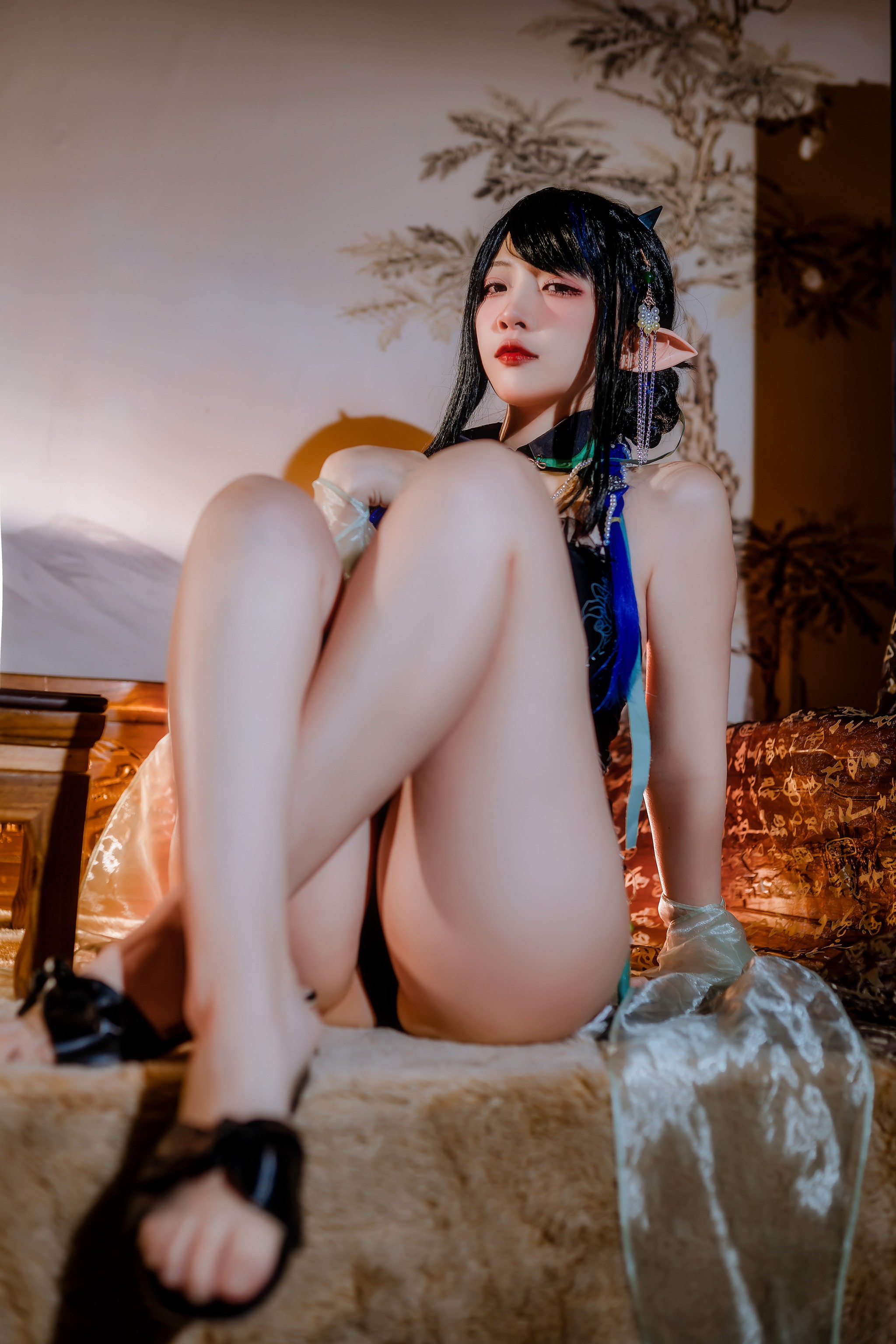 图片[1]-二佐Nisa – NO.165 《泰拉夏日纪事》方舟夜半泳装[32P]-XikXak